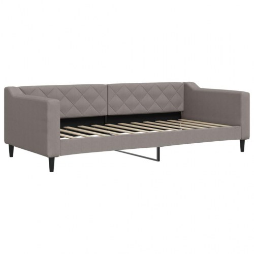 Daybed med udtræk 90 x 200 cm - gråbrun