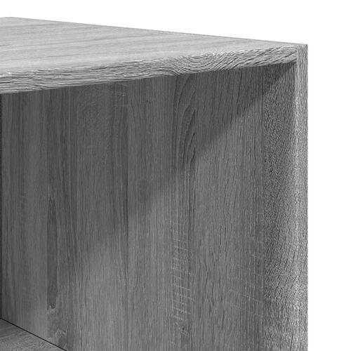 Klædeskab 80x50x200 cm konstrueret træ grå sonoma-eg