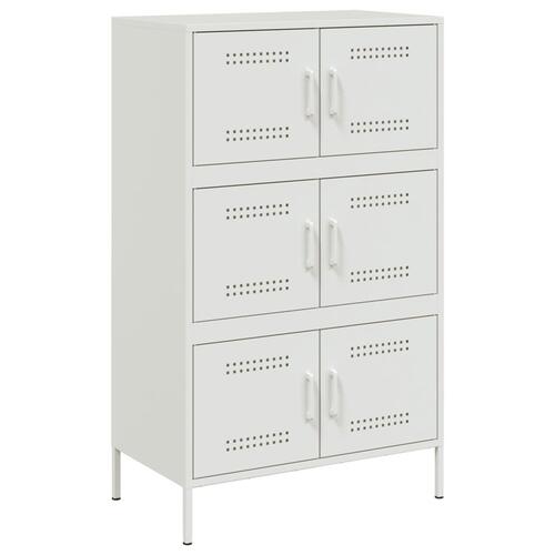 Højskab 68x39x113 cm stål hvid