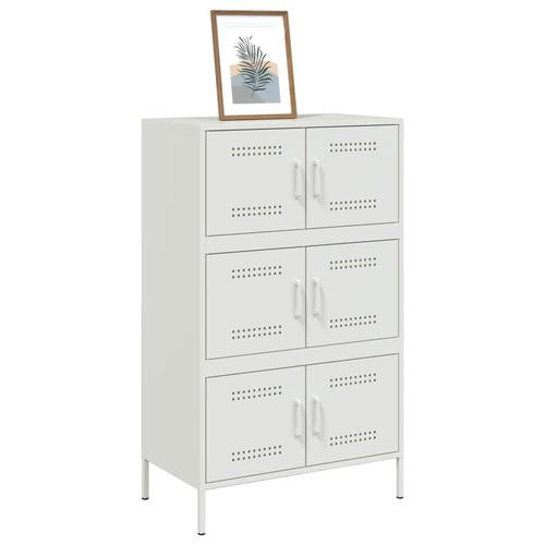 Højskab 68x39x113 cm stål hvid
