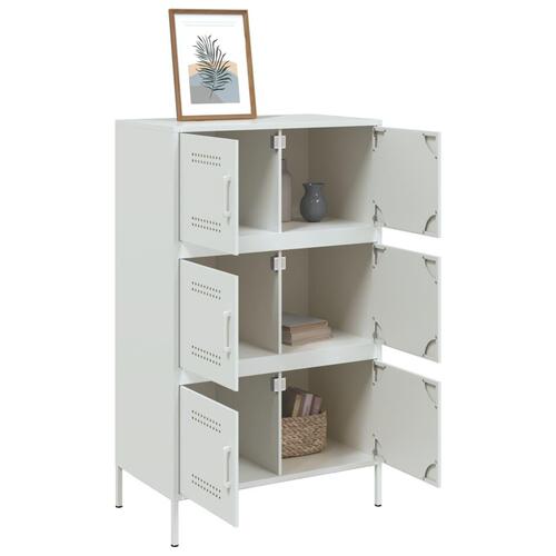 Højskab 68x39x113 cm stål hvid