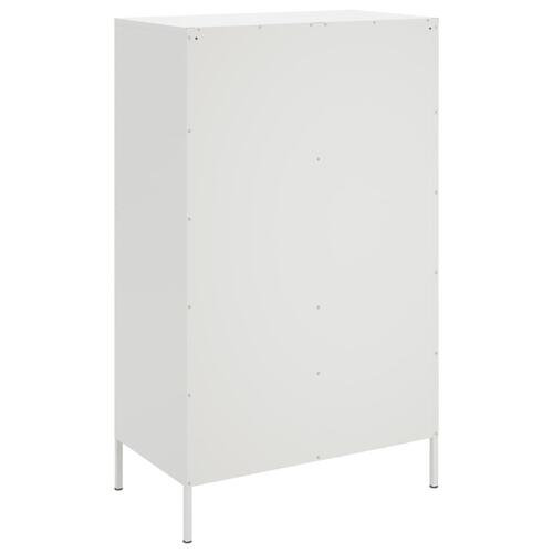Højskab 68x39x113 cm stål hvid