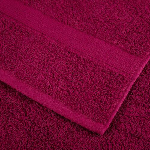 Håndklæder 10 stk. Premium 50x100 cm 100 % bomuld bordeaux