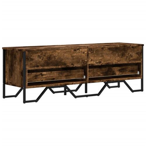 Tv-bord 122x34x41 cm konstrueret træ røget egetræsfarve