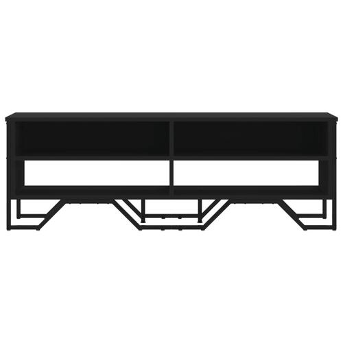 Tv-bord 122x34x41 cm konstrueret træ sort