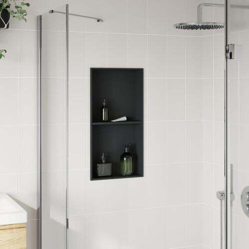 Brusehylde 32x62x9 cm rustfrit stil matsort