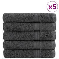 Håndklæder 25 stk. Premium 100x200 cm 100 % bomuld antracitgrå
