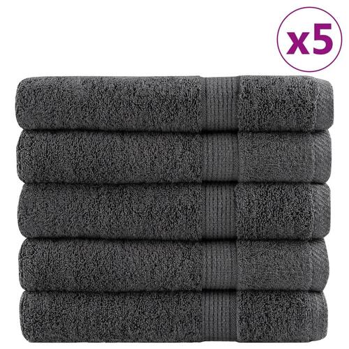 Håndklæder 25 stk. Premium 100x200 cm 100 % bomuld antracitgrå
