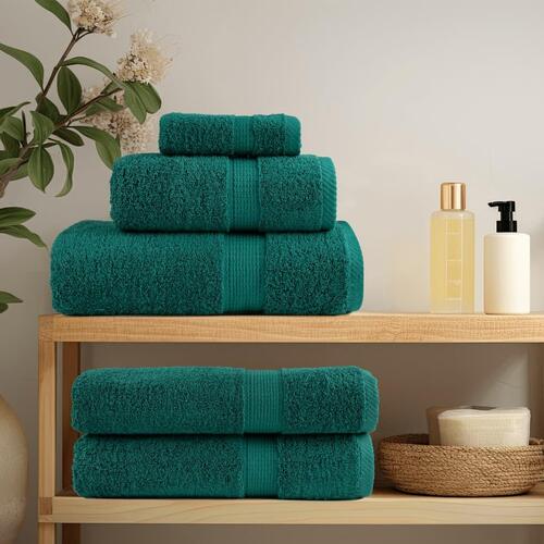 Badehåndklæder 4 stk. Premium 100x150 cm 100 % bomuld grøn