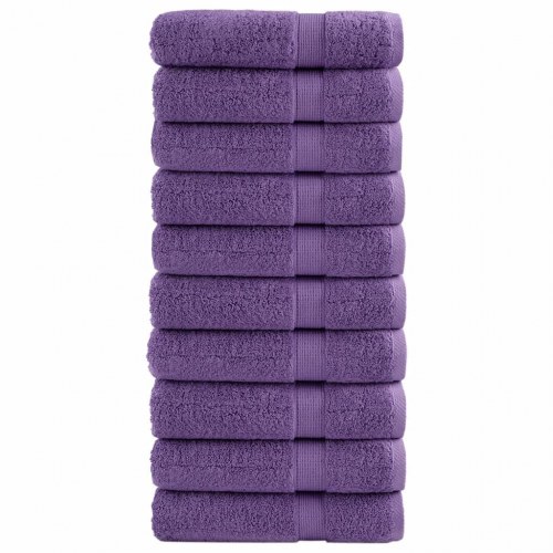 Håndklæder SOLUND 10 stk. Premium 50x100 cm 600 g/m2 lilla