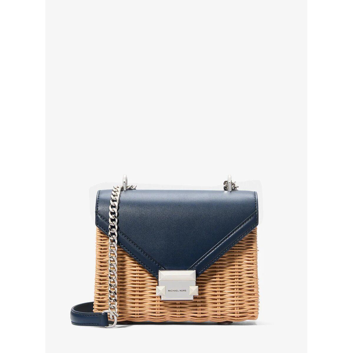 Michael Kors Whitney skuldertaske, navy/blå - 21 × 18 × 7 cm
