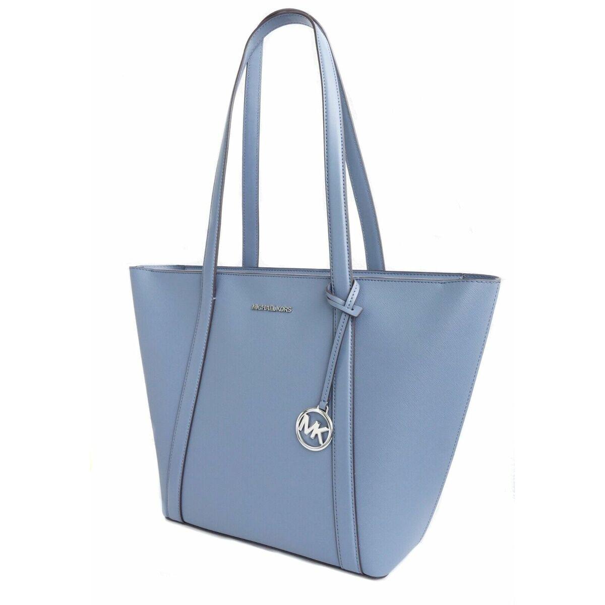 Michael Kors PRATT-DENIM skuldertaske til damer - blå 28 × 28 × 13 cm