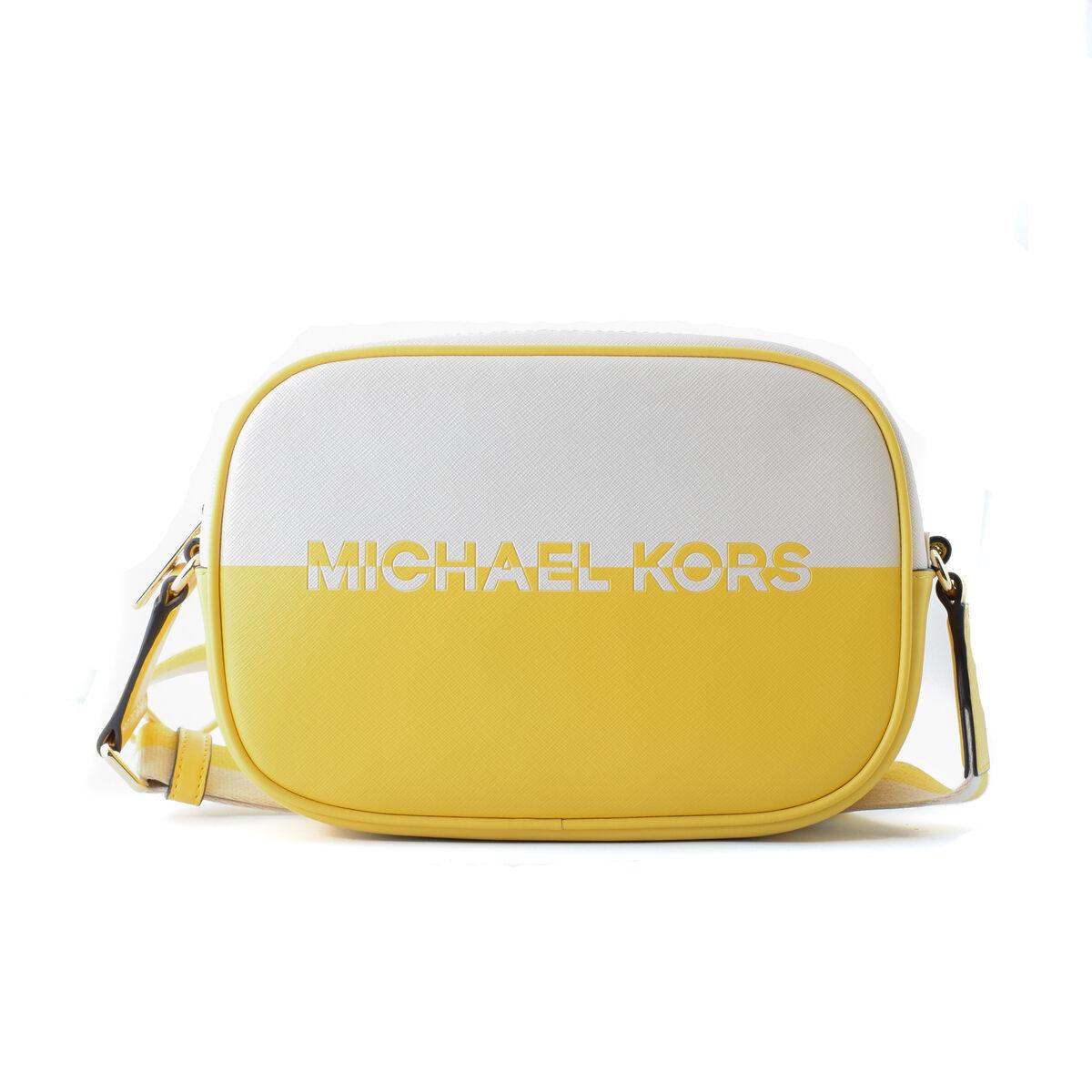 Michael Kors Jet Set Travel crossbody - gul, 22 × 15 × 6 cm billede