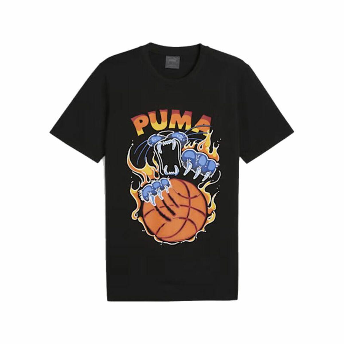 Kortærmet Sport T-shirt Puma TSA 6 Sort S