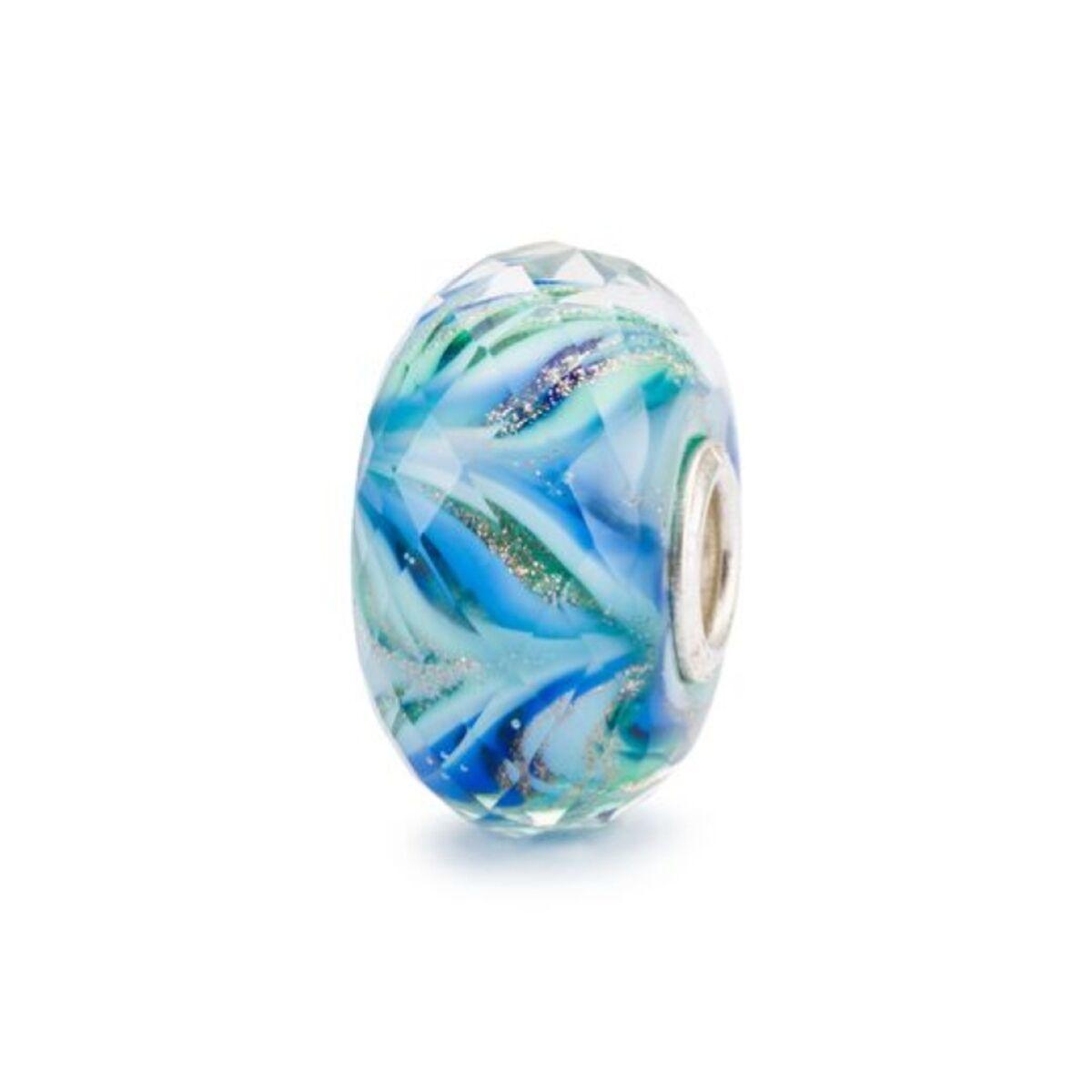 Trollbeads Perle til kvinder TGLBE-30061 - facetslebet blå glasperle