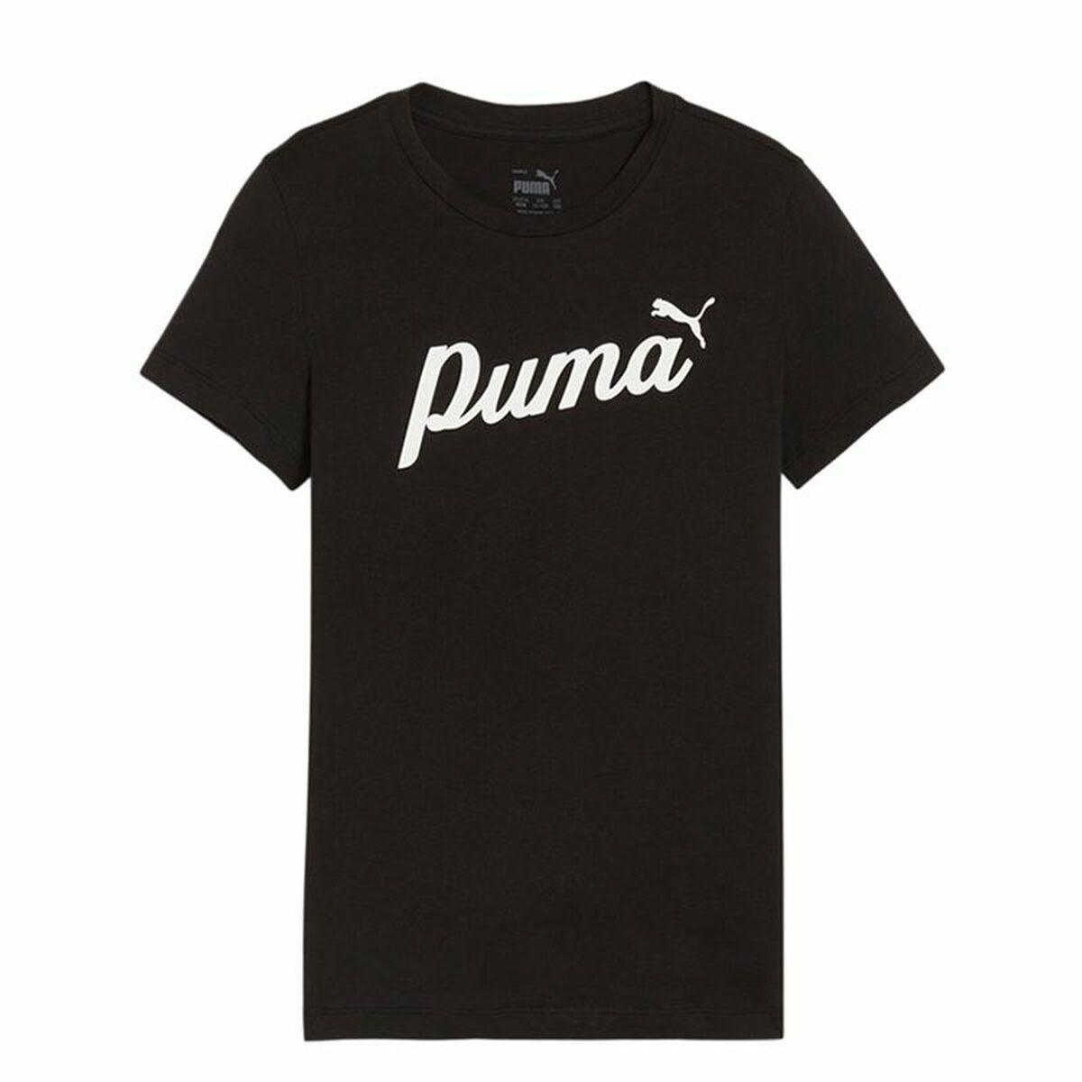 Puma Essentials + Script kortærmet T-shirt til børn, 13-14 år