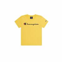 Børne Kortærmet T-shirt Champion Crewneck Gul 7-8 år