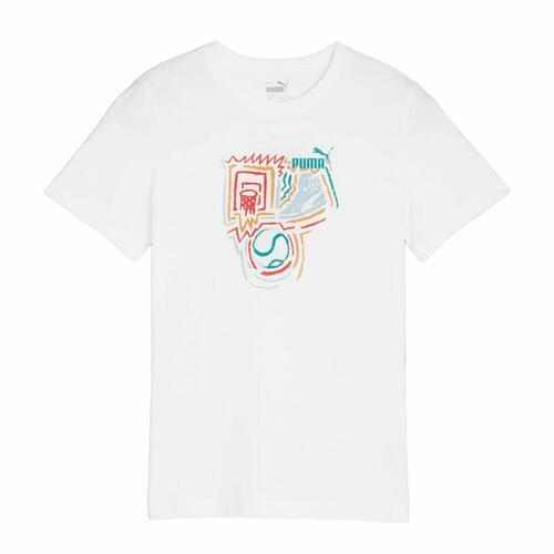 Børne Kortærmet T-shirt Puma GRAPHICS 7-8 år