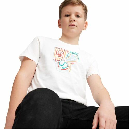 Børne Kortærmet T-shirt Puma GRAPHICS 11-12 år