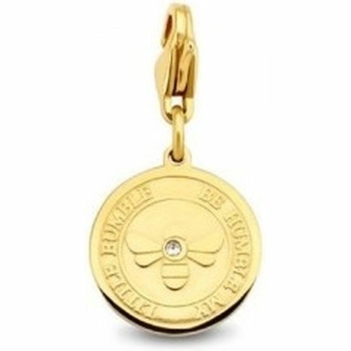 CO88 Collection charm til armbånd - guldlook med bi-motiv (8CH-00002)