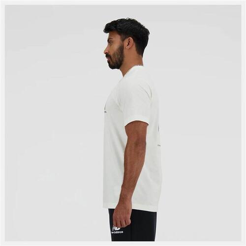Kortærmet T-shirt til Mænd New Balance Sport Essentials Barrel Hvid L