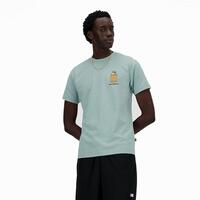 Kortærmet T-shirt til Mænd New Balance Sport Essentials Barrel Lyseblå M