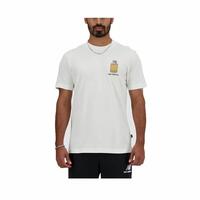 Kortærmet T-shirt til Mænd New Balance Sport Essentials Barrel Hvid M