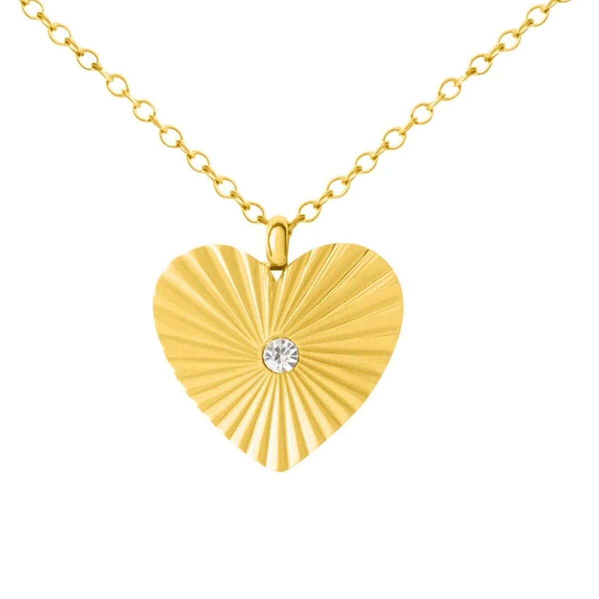 Stroili halskæde til kvinder - hjertevedhæng med sten, 1691401