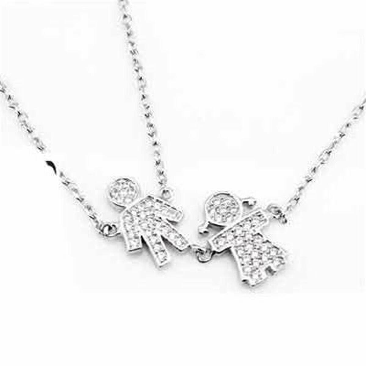 Faty Jewels halskæde til kvinder - elegant kæde med to figurvedhæng