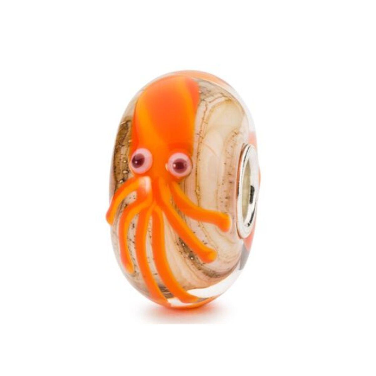 Trollbeads glasperle TGLBE-20282 - charm med blæksprutte