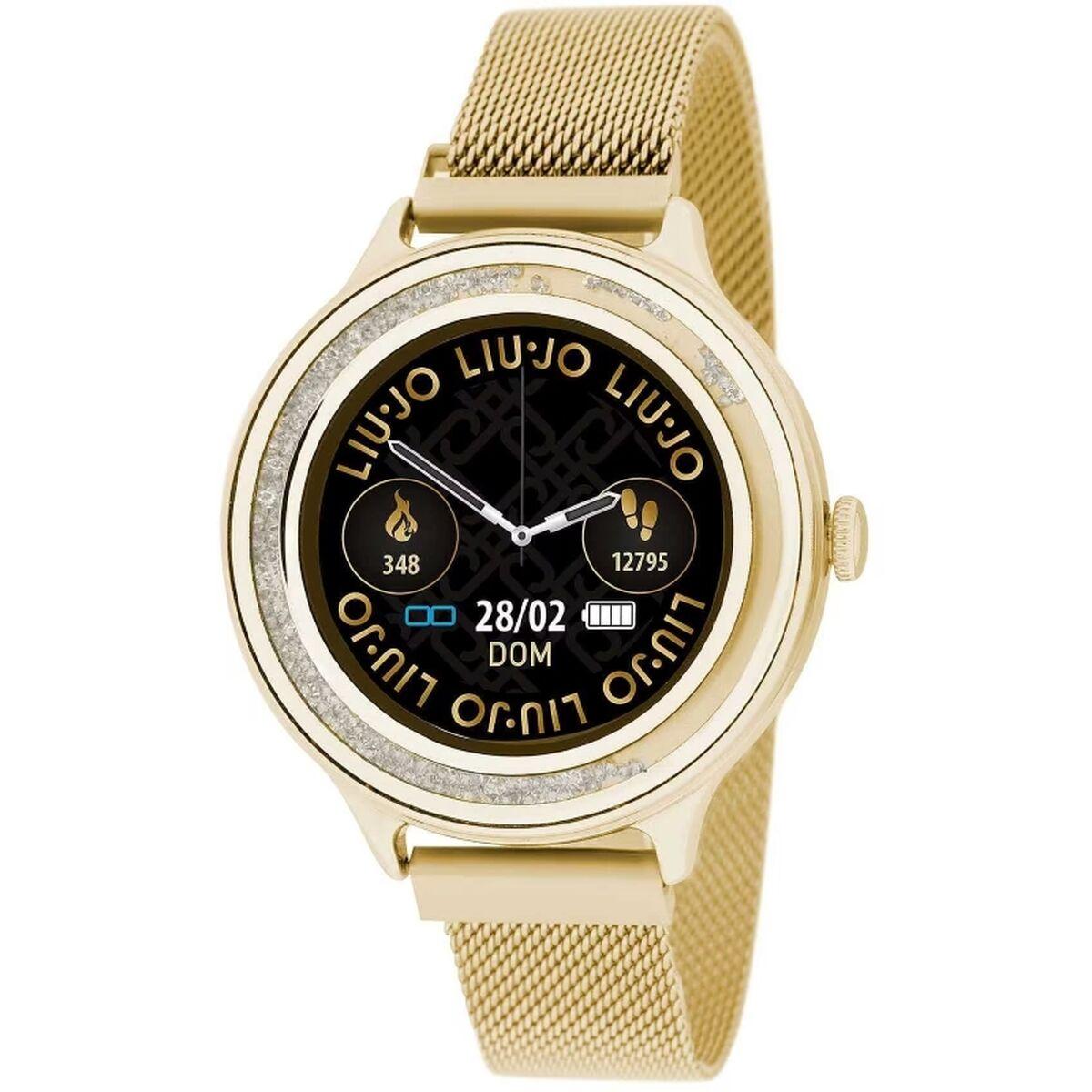 LIU JO SWLJ049 smartwatch - dame, guld rem, Ø 40 mm