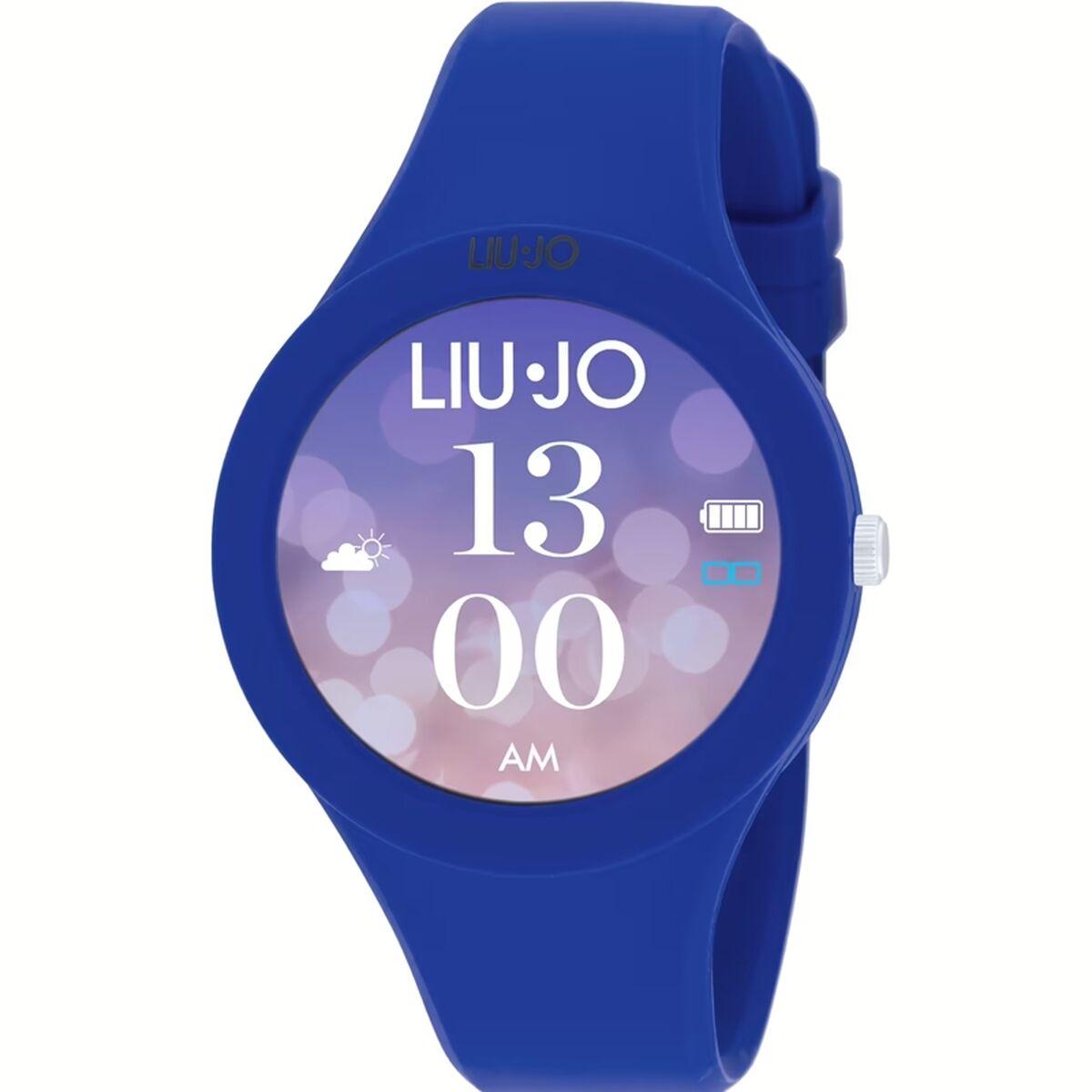 LIU JO Smartwatch SWLJ122 - Blå, cirkulær digital dameur