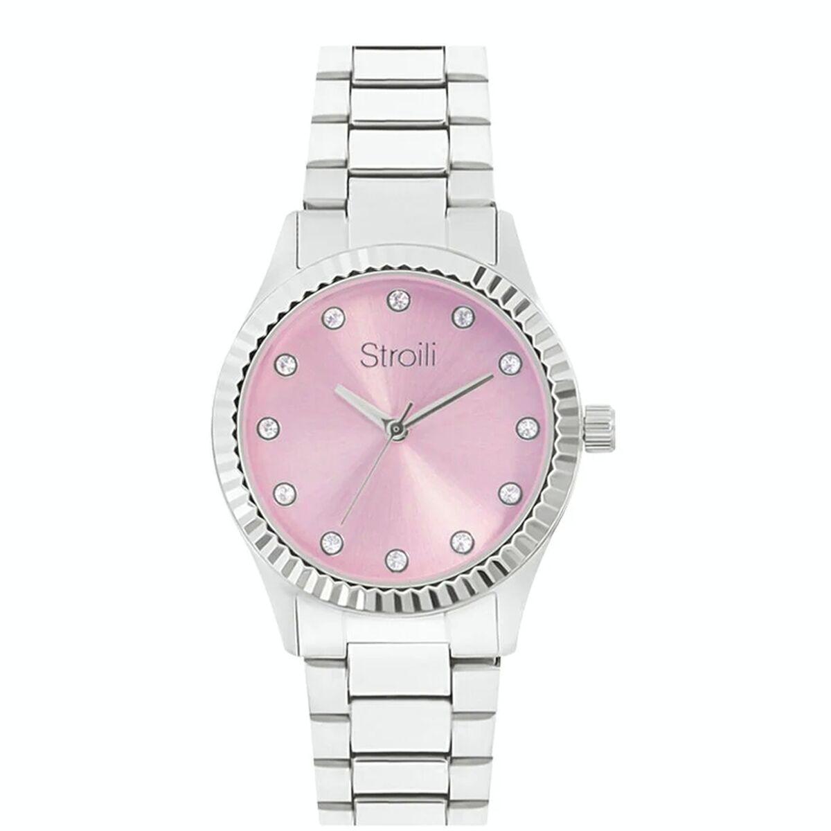 Stroili Dameur 1688941 - armbåndsur med pink skive