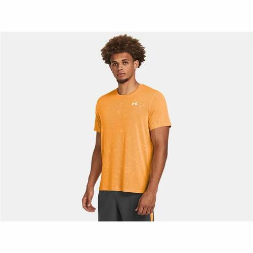 Kortærmet T-shirt til Mænd Under Armour Launch Mørk orange M