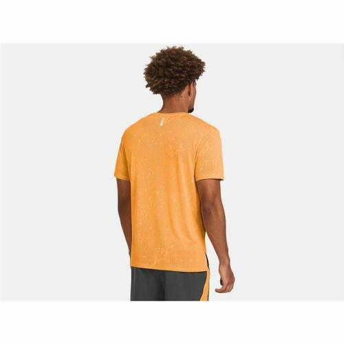 Kortærmet T-shirt til Mænd Under Armour Launch Mørk orange M