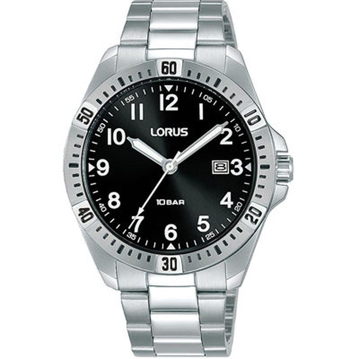 Lorus herreur RH925NX9 - sort skive, rustfrit stål, 39 mm