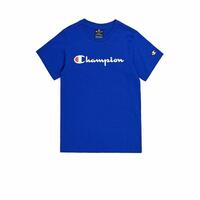 Børne Kortærmet T-shirt Champion Crewneck Blå 15-16 år