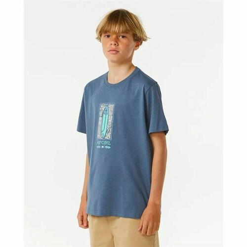 Børne Kortærmet T-shirt Rip Curl Lost Island Blå 10 år