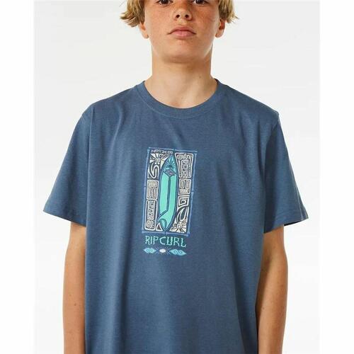 Børne Kortærmet T-shirt Rip Curl Lost Island Blå 10 år