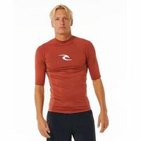 Kortærmet T-shirt til Mænd Rip Curl Waves Upf Brun M