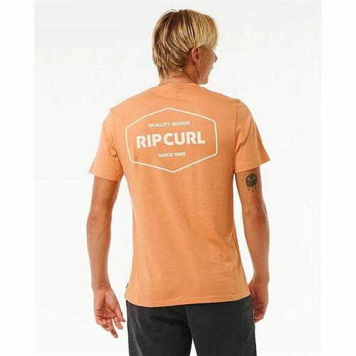 Kortærmet Sport T-shirt Rip Curl Stapler Lys brun M
