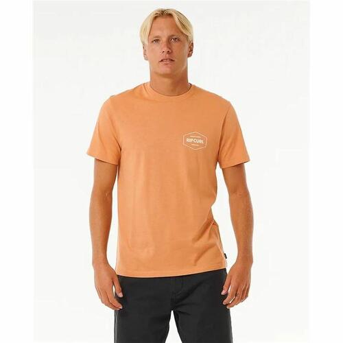 Kortærmet Sport T-shirt Rip Curl Stapler Lys brun M