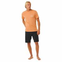 Kortærmet Sport T-shirt Rip Curl Stapler Lys brun S