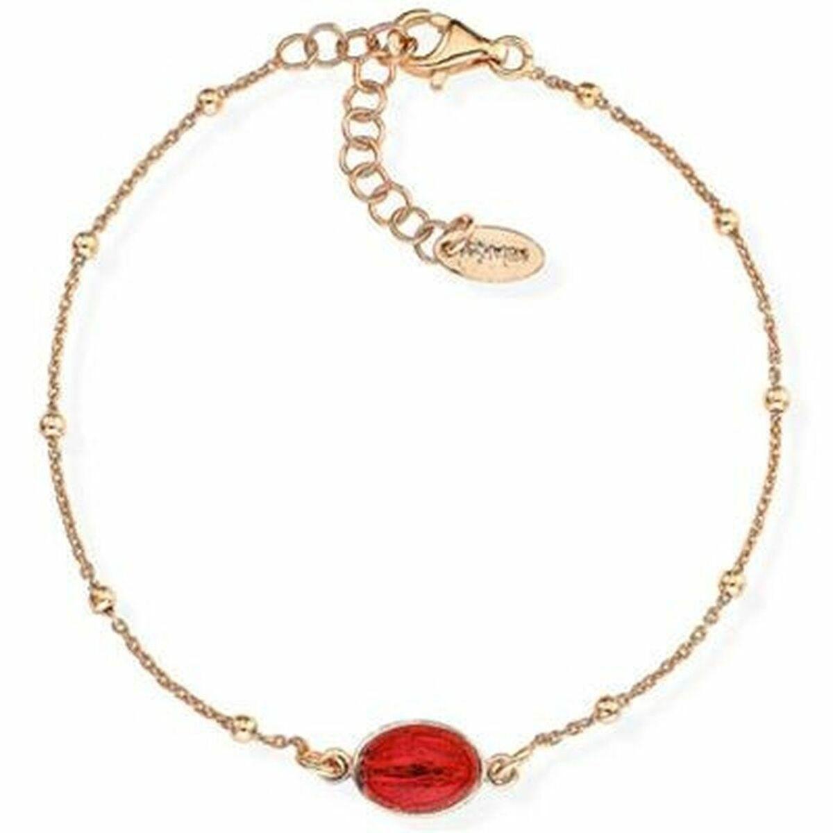 Amen halskæde til kvinder BRMSRR3 - elegant kæde med rød detalje