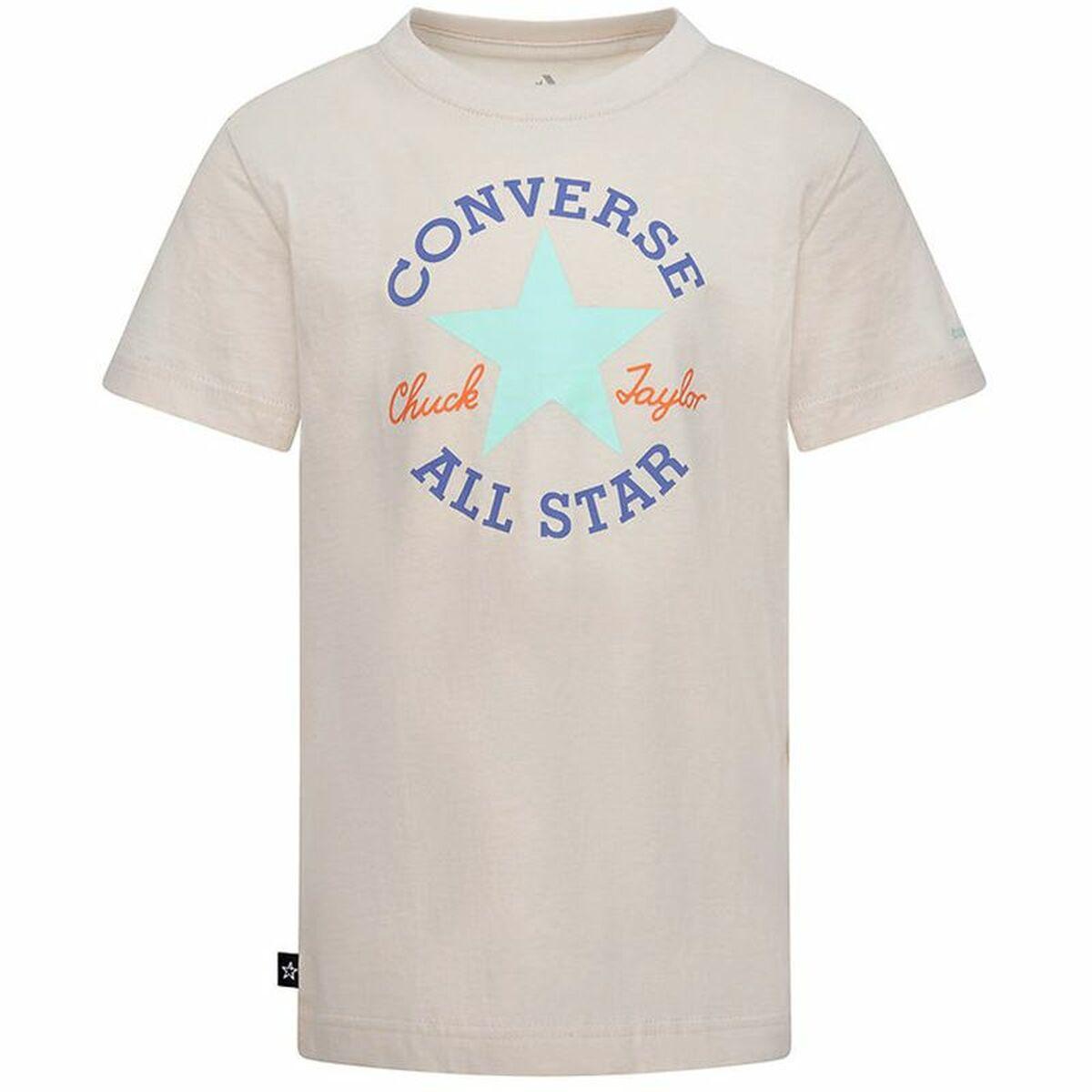 Børne Kortærmet T-shirt Converse Core Sse Laksefarvet 12-13 år