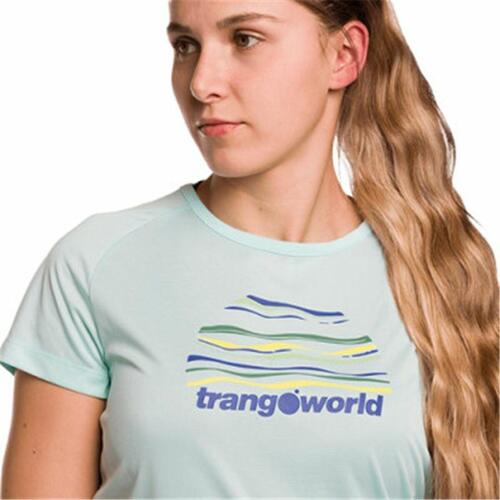 Kortærmet T-shirt til Kvinder Trangoworld Trangoworld Sihl Akvamarin L