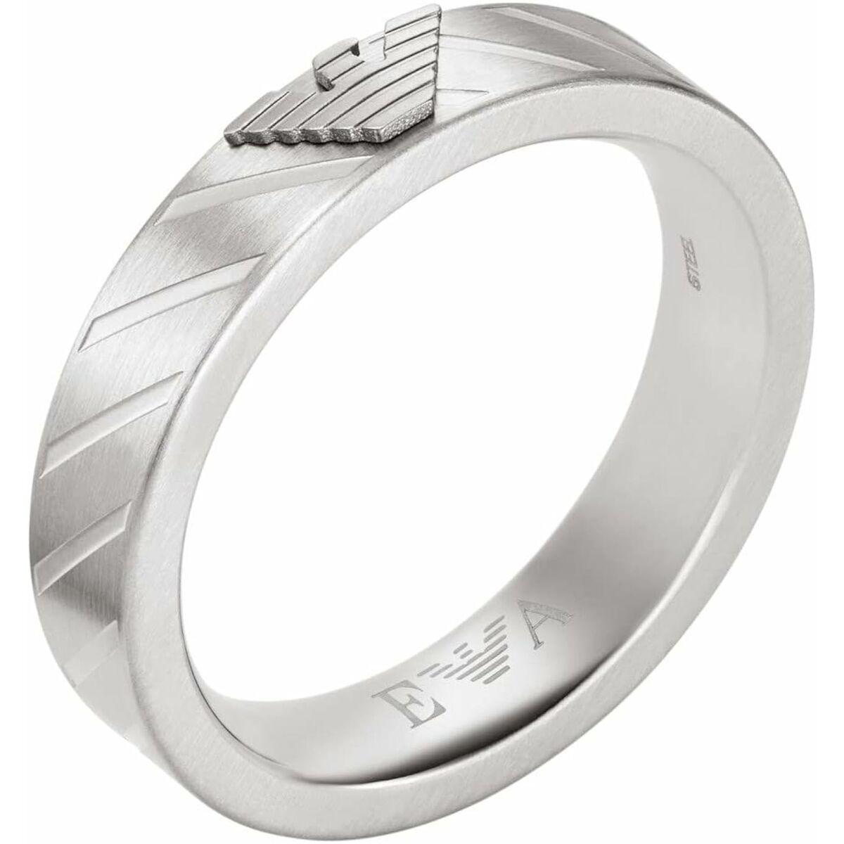 Emporio Armani ring til mænd - rustfrit stål, str. 11