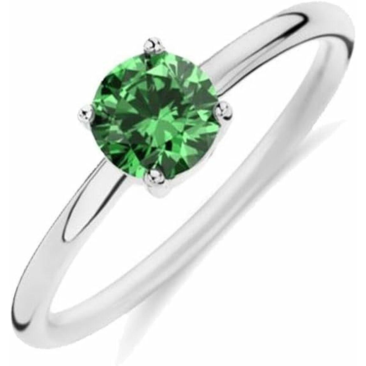 New Bling dame­ring 9NB-1127-58 - str. 18, metal, grøn sten