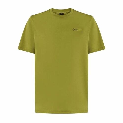 Kortærmet Sport T-shirt Oakley Fingerprint B1B Mørk grøn S