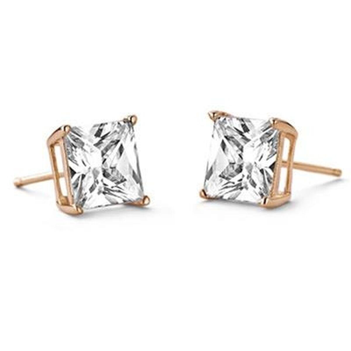 New Bling ørestikker til kvinder - elegante firkantede zirkonia